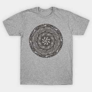 Salish Sea Mandala -line work T-Shirt